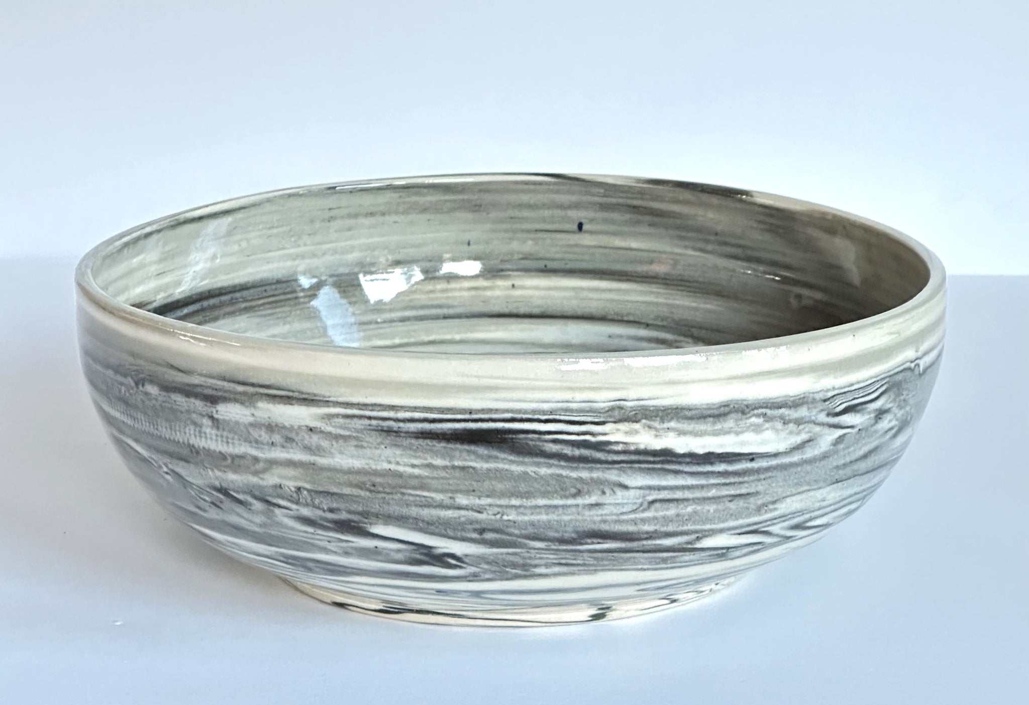 Black & White Nerikomi Swirl Bowl