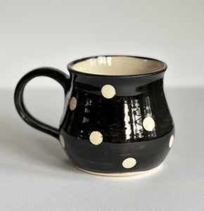 Black Polka Dot Mug