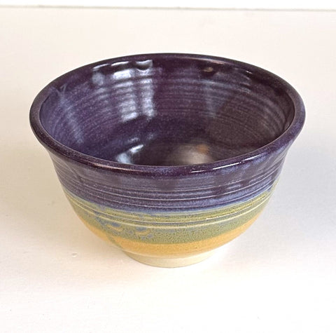 Dessert Bowl Purple & Yellow