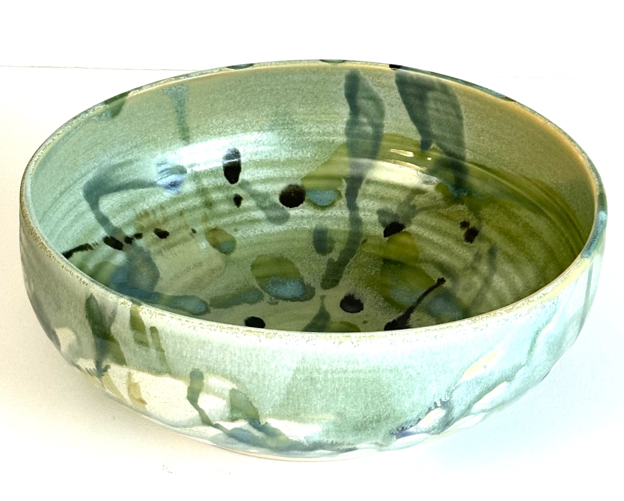 Large Fruit Bowl  Sage Splash