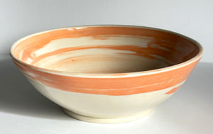 Orange Creamsicle Marbled Bowl