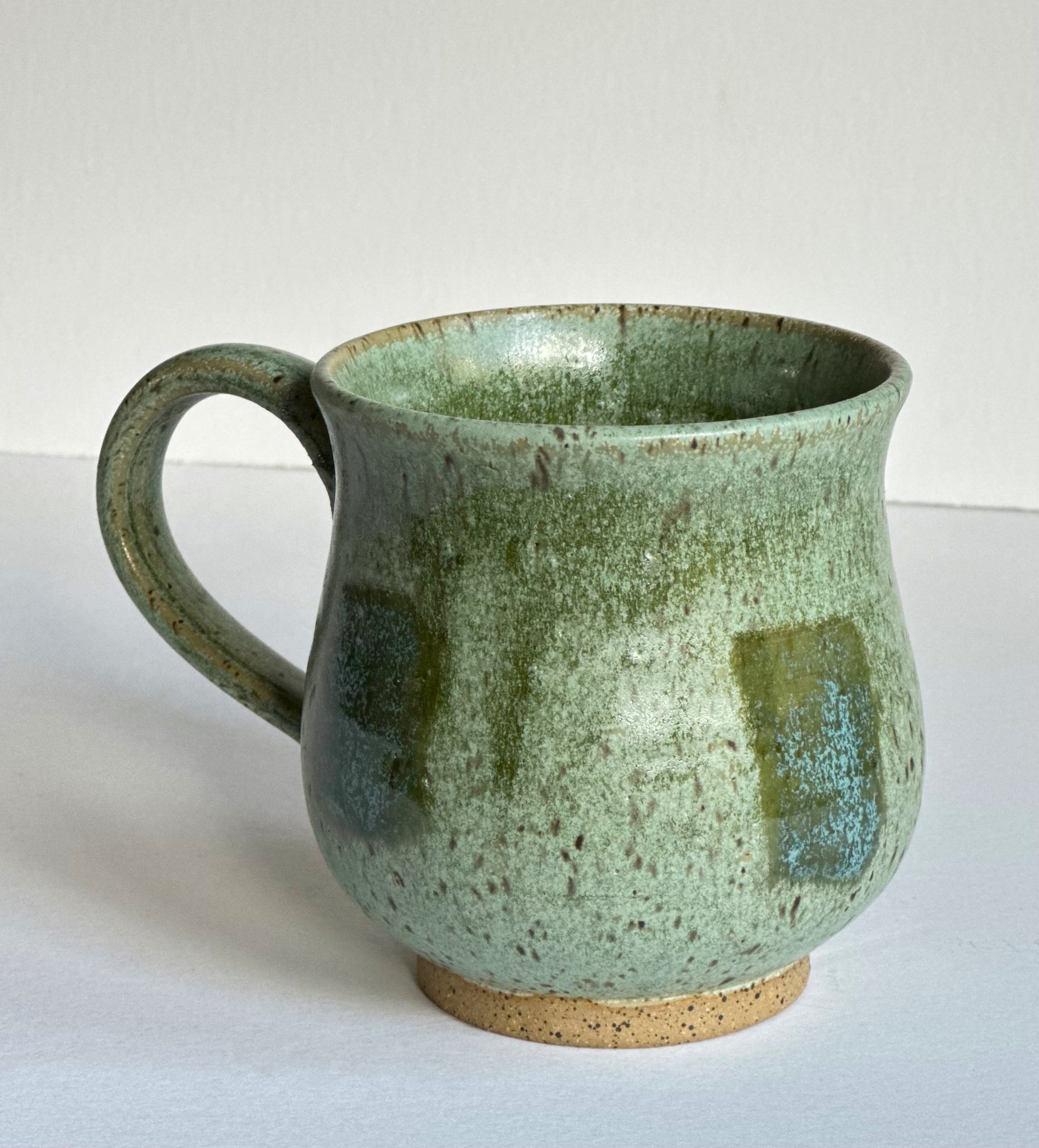 Sage Green Mug with Turquoise